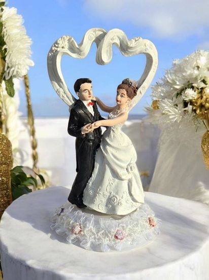 Свадебные фигурки "Жених и невеста" на торт