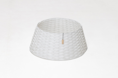 Корзина под елку Прованс 87*55*27 см., разборная, белая, ЕлкиТорг (87-230)