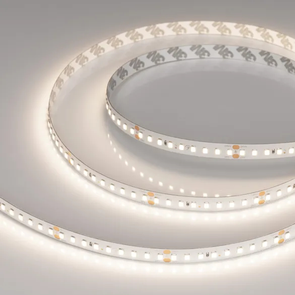 Светодиодная лента RT-A144-10mm 24V Day4000 (7.7 W/m, IP20, 2835, 5m) (Arlight, высок.эфф.200 лм/Вт) 036208