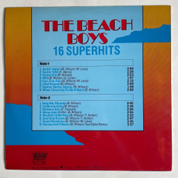 Винтажная виниловая пластинка LP The Beach Boys 16 Superhits (Germany 1988)
