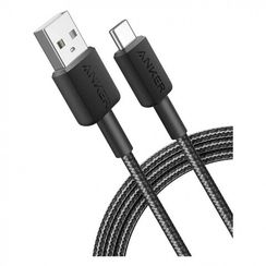 Кабель Anker 322 USB-A to USB-C 1.8 м (A81H6H11/A81H6G11) черный