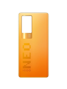 Задняя крышка для  Iqoo Neo 5S оранжевая (Orange) без стекла камеры