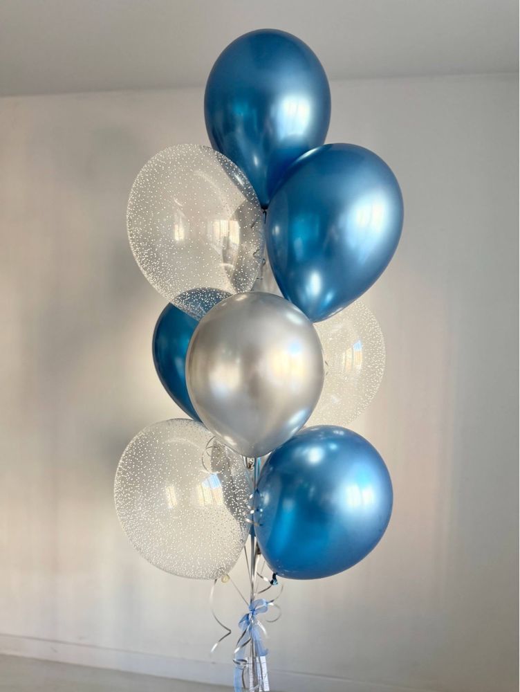 Воздушные гелиевые шарики с доставкой по Хабаровску снег №5062