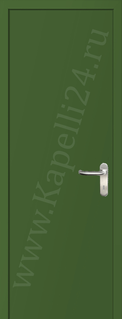 Дверь влагостойкая пластиковая KAPELLI multicolor ДГ RAL 6025 Папоротниковый зеленый + коробка