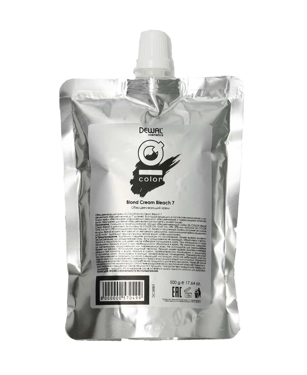 Обесцвечивающий крем IQ COLOR Blond Cream Bleach 7, 500 гр