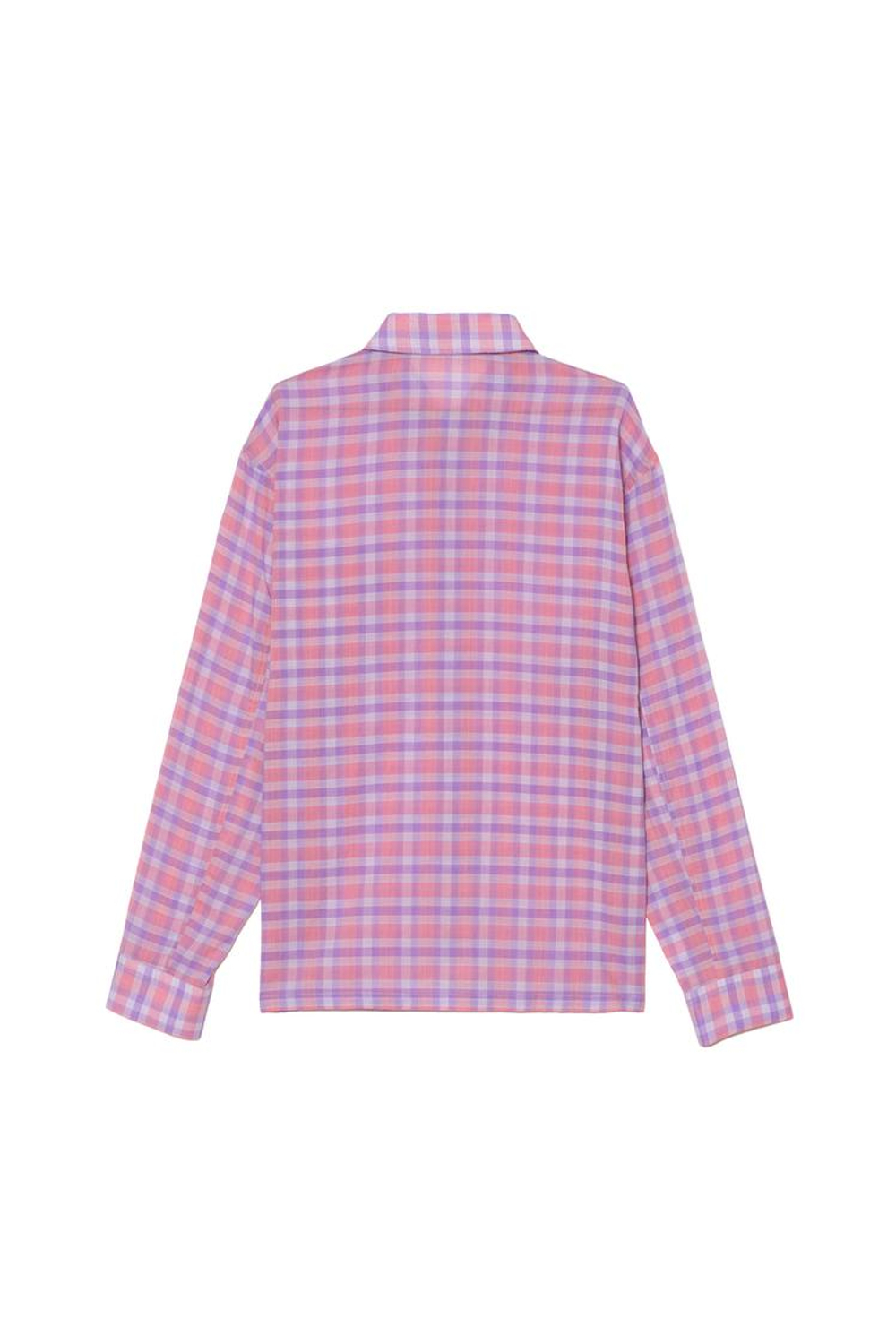 ZARA X BENITO ANTONIO РУБАШКА СВОБОДНОГО КРОЯ В КЛЕТКУ, КРАСНОВАТЫЙ