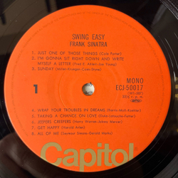 Винтажная виниловая пластинка LP Frank Sinatra, Swing Easy And Songs For Young Lovers (Япония 1975) (Без Оби)