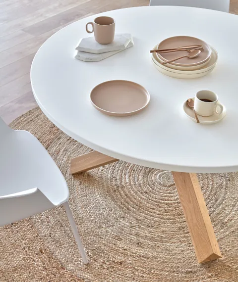 Стол Nori Ø120 см белый