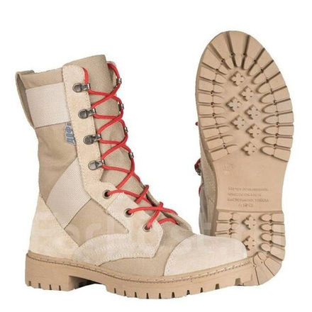 Берцы летние велюровые 5022-01 бежевые