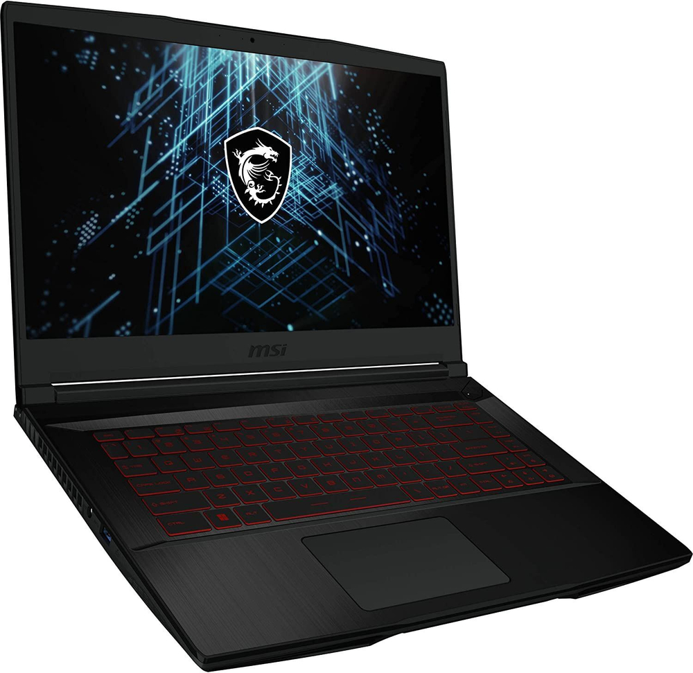 Ноутбук MSI GF63 12HW-005XRU Core i5 12500H 16Gb SSD512Gb Intel Arc A370M 4Gb 15.6" IPS FHD (1920x1080) Free DOS black WiFi BT Cam (9S7-16R712-005)