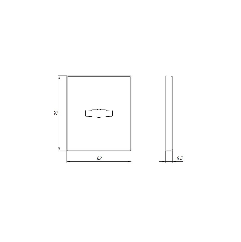 Накладка на сувальдный замок ESC.S-auto.USS/K (PS Protector/USS) SN матовый никель