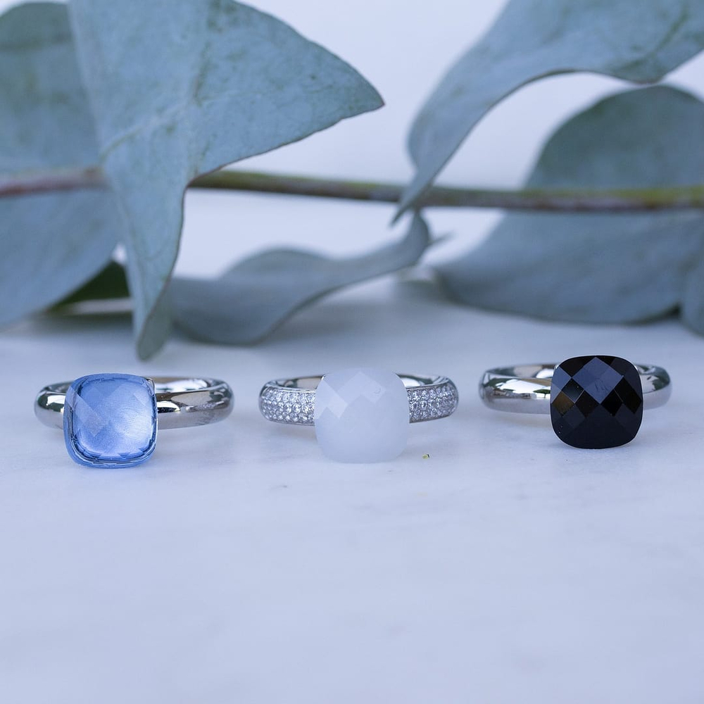 Кольцо Qudo FIRENZE 18 (S) Light Sapphire 107000/40-4715 18 размер 18