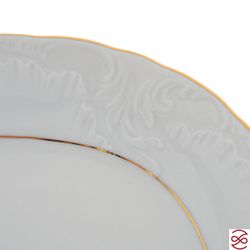 Блюдо овальное Repast Rococo с золот.полос.29 см