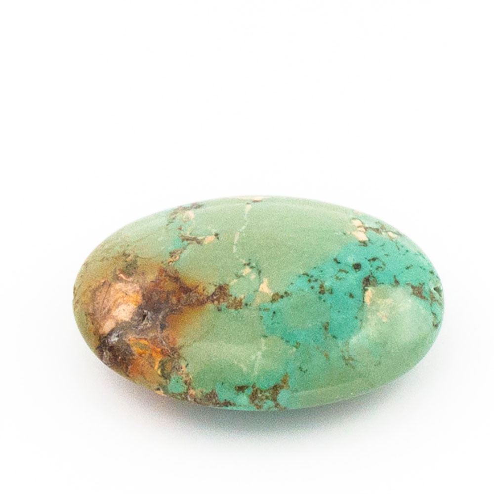 Бусина большая овальная бирюза асс.