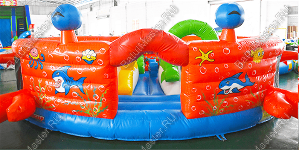 Коммерческий надувной батут "Крабик"