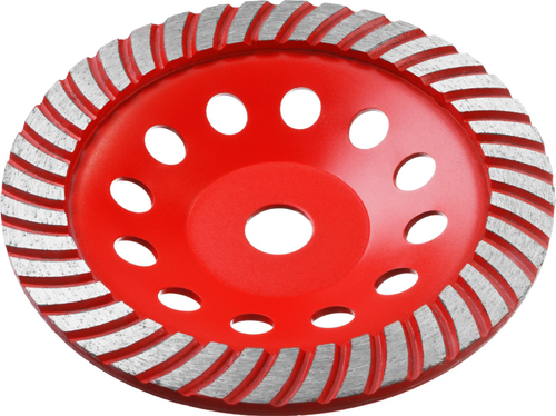 ЗУБР Турбо, d 180 мм, сегментированная алмазная шлифовальная чашка (33375-180)
