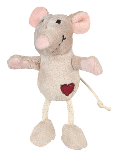 Игрушка "Мышь", плюш, 11 см, бежевый, Trixie