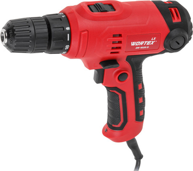 Дрель-шуруповерт WORTEX LX DR 1025 D в кор. 400 Вт, 30 Нм, 2 скор., БЗП 0.8-10 мм, 4 м шнур