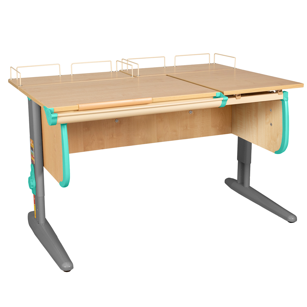 Растущая парта  Дэми СУТ 25 с задними полками СУТ.15.210 (1200×880 мм)