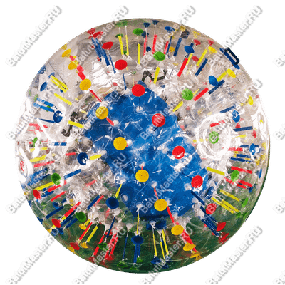 Светящийся зорб «Neo» ТПУ, диаметр 2,2 м, с усиленными сидениями