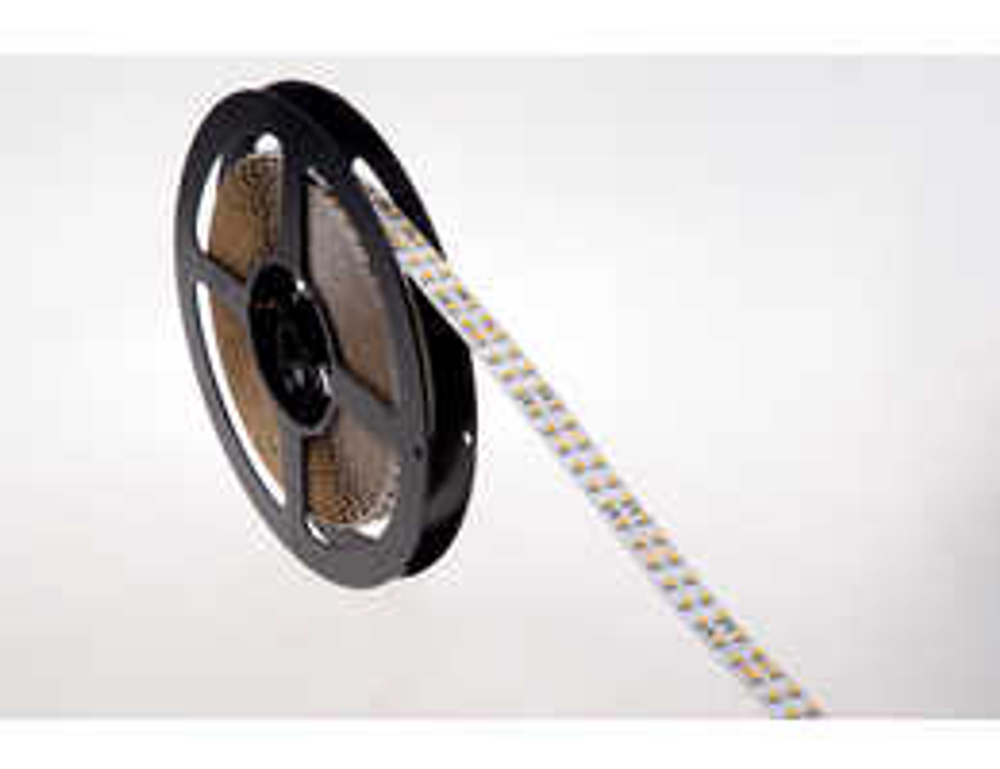Лента светодиодная SMD тёпло-белая DC24V 19, 2W/m 3000K 1320Lm/m 240д/м CRI>95 IP20,  упаковка 5 метров,  ширина 15мм,  высота 2, 5мм,  самоклейкая