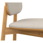 Стул барный с обивкой LATITUDE Saga, рогожка, бежевый