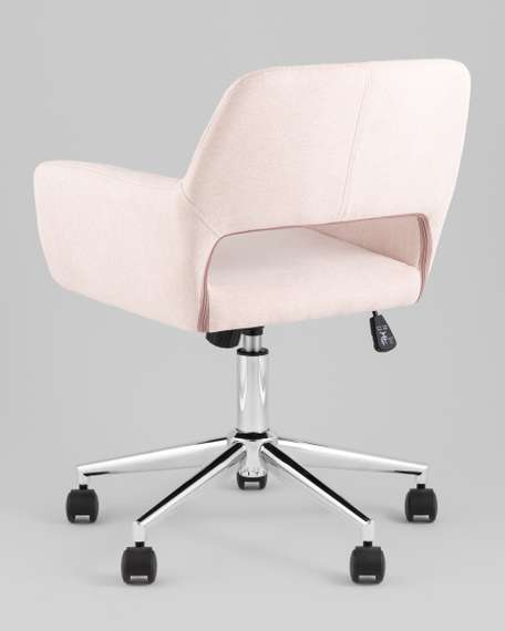 Стул офисный ROSS рогожка светло-розовый