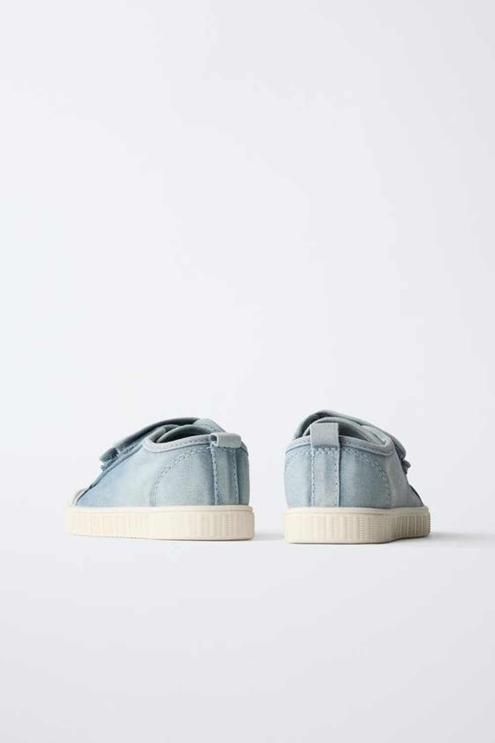 ZARA КЕДЫ НА ЛИПУЧКАХ BAREFOOT, СЕРО-СИНИЙ