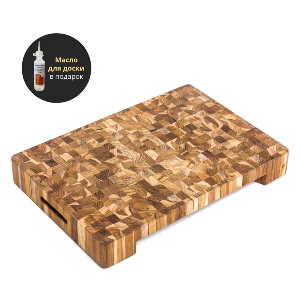 Teakhaus Доска разделочная торцевая Butcher Block 51x36 см