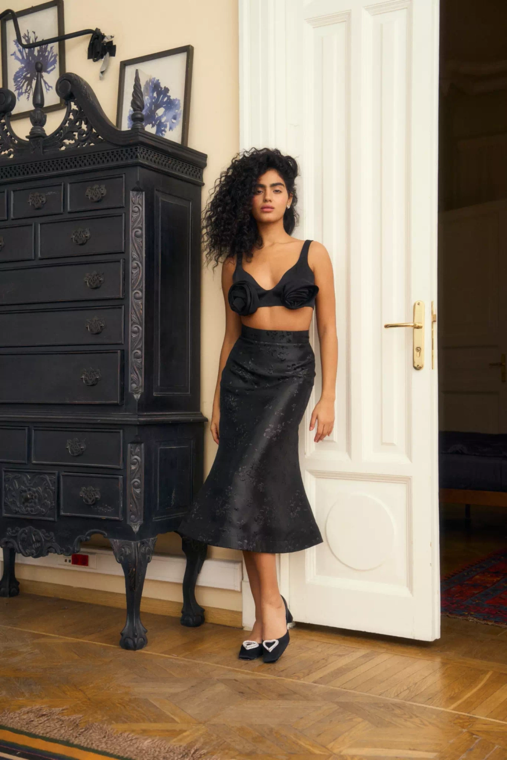 Лиф с розами