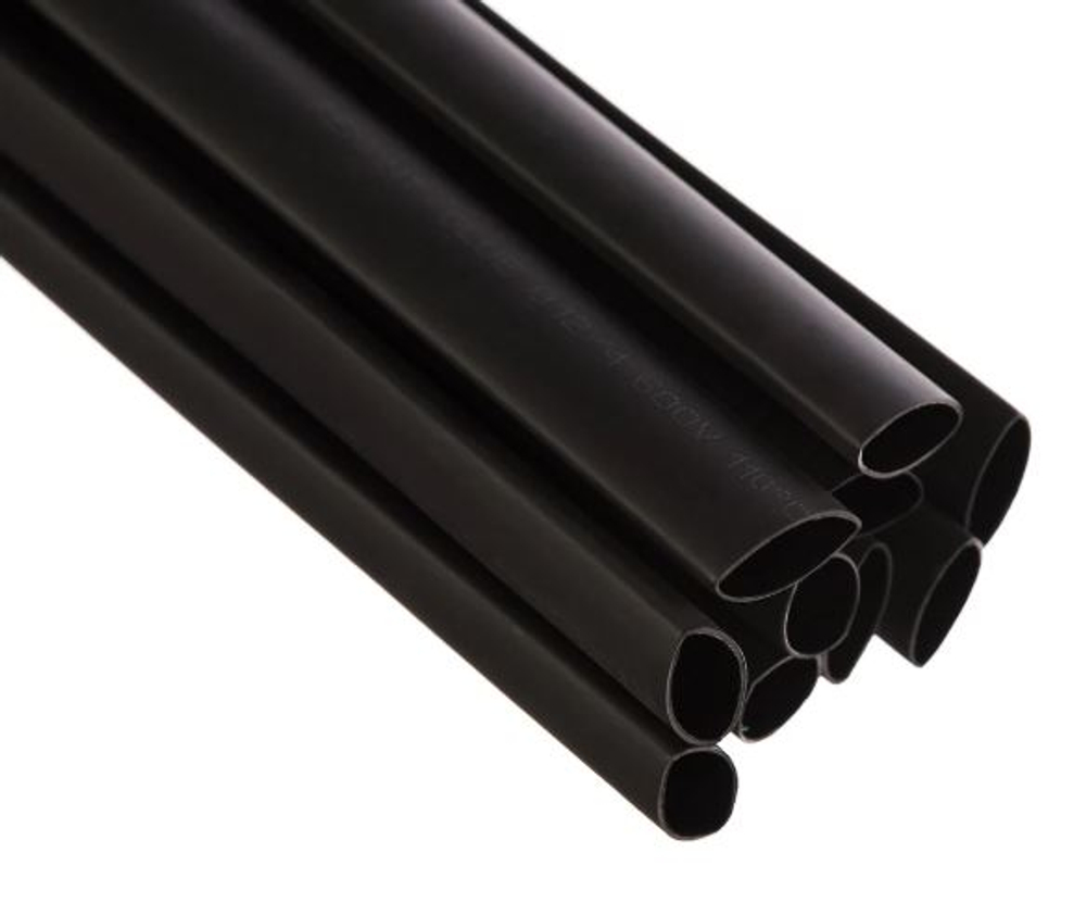 Кембрик с Клеевым слоем  (12мм)  REXANT черная (1м) 212008