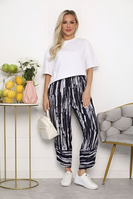 Брюки бохо (синие/полоска) Б13703-10М LT Collection