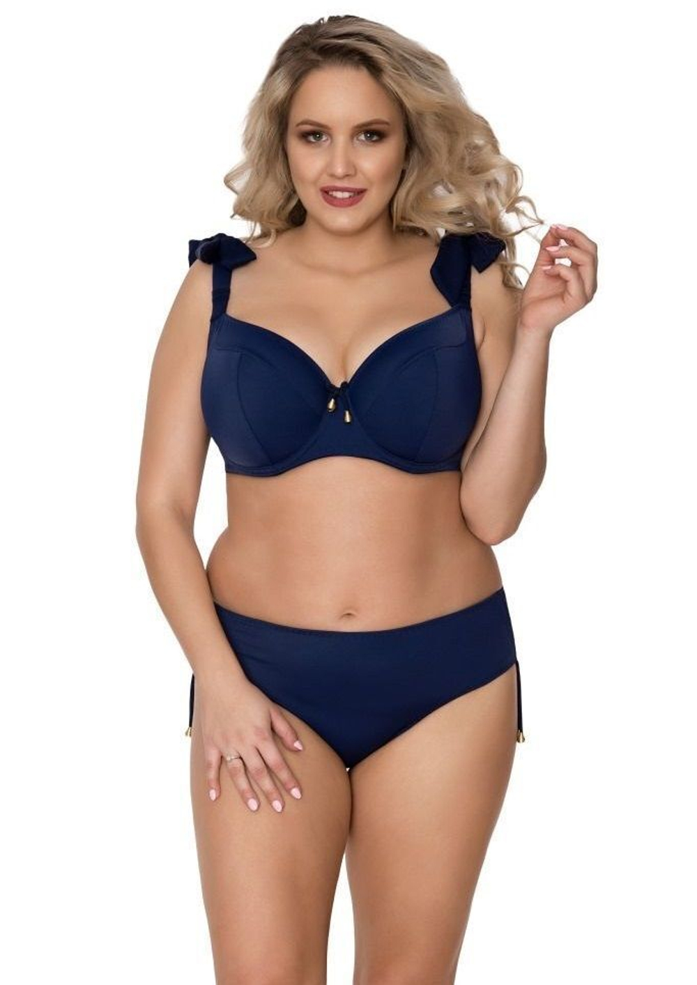 Однотонные плавки-миди с регуляцией высоты (Размер: XXL) (Цвет: черный)