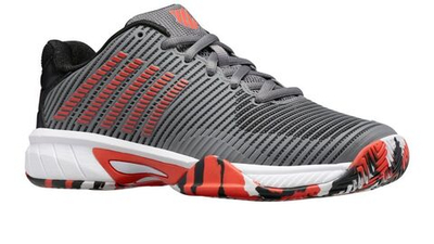 детские Кроссовки теннисные K-Swiss Hypercourt Express 2 Junior - steel gray/jet black/spicy orange