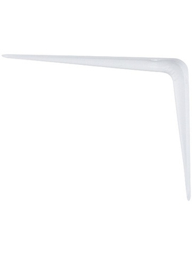 Кронштейн угловой с ребром, 100 х 125 мм, белый Сибртех 94015