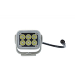 Фара NANOLED 25W, 6 LED, крепеж на рейлинг 22-36мм, серая