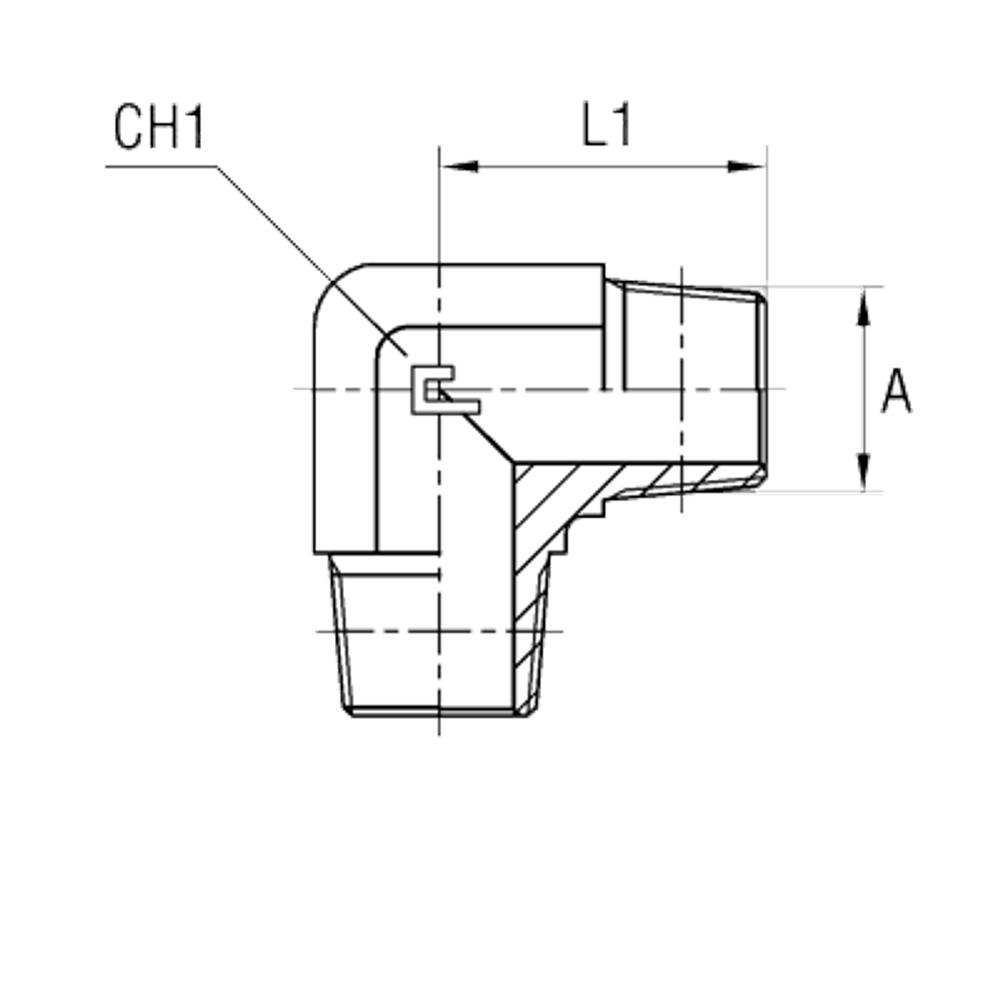 Соединение P90 BSPT 1" BSPT 1"