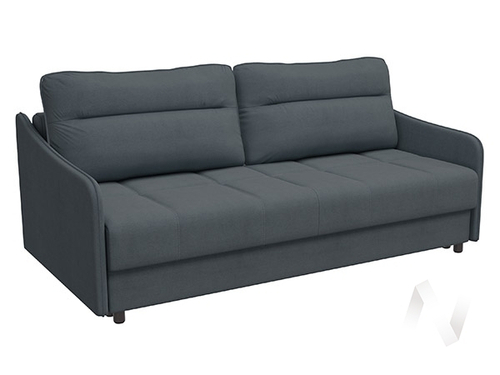 Диван прямой Манхеттен 3 (БД) тик-так LUMA 24 (графитовый)