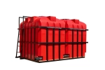Кассета 2*5000 для транспортировки ЖКУ с трапом Пластерра KV (10000 л.)(3400x2170x1970см;красный) - арт.561553