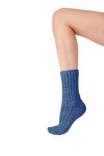 Теплые женские вязанные носки для дома (Размер: S-M-L) (Цвет: зеленый)