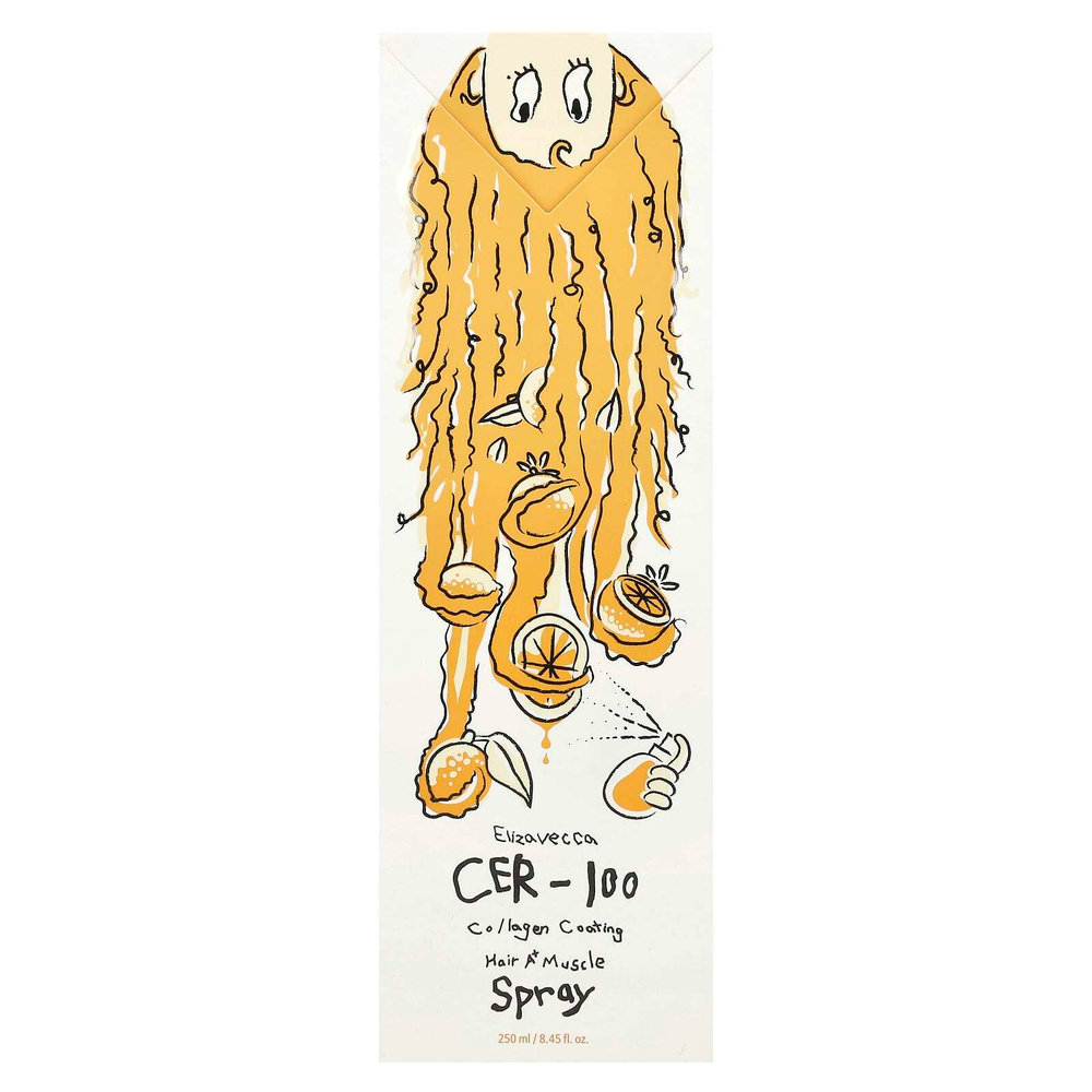 Elizavecca, CER-100 коллагеновое покрытие для волос A + спрей для мышц, 250 мл (8,45 жидк. унц.)