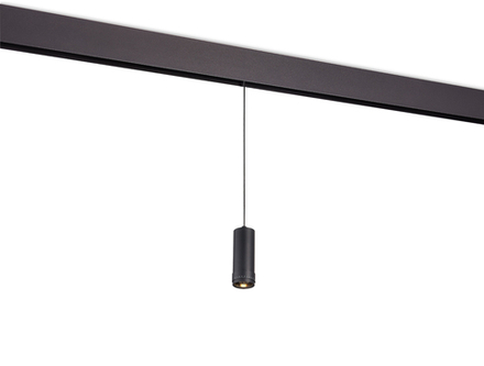 Светодиодный светильник Pratica для SPACE Track system 10Вт, D60xH1350 мм, 732Лм, 15-50°, 3000К, диммируемый 0-10В Ra >90, черный