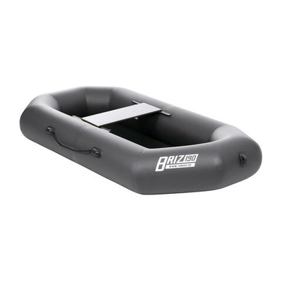 Лодка надувная для рыбалки Тонар Бриз 190 гребки + жесткое сиденье серый