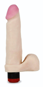 Телесный вибратор-реалистик из неоскин - 23 см. (Цвет: телесный)