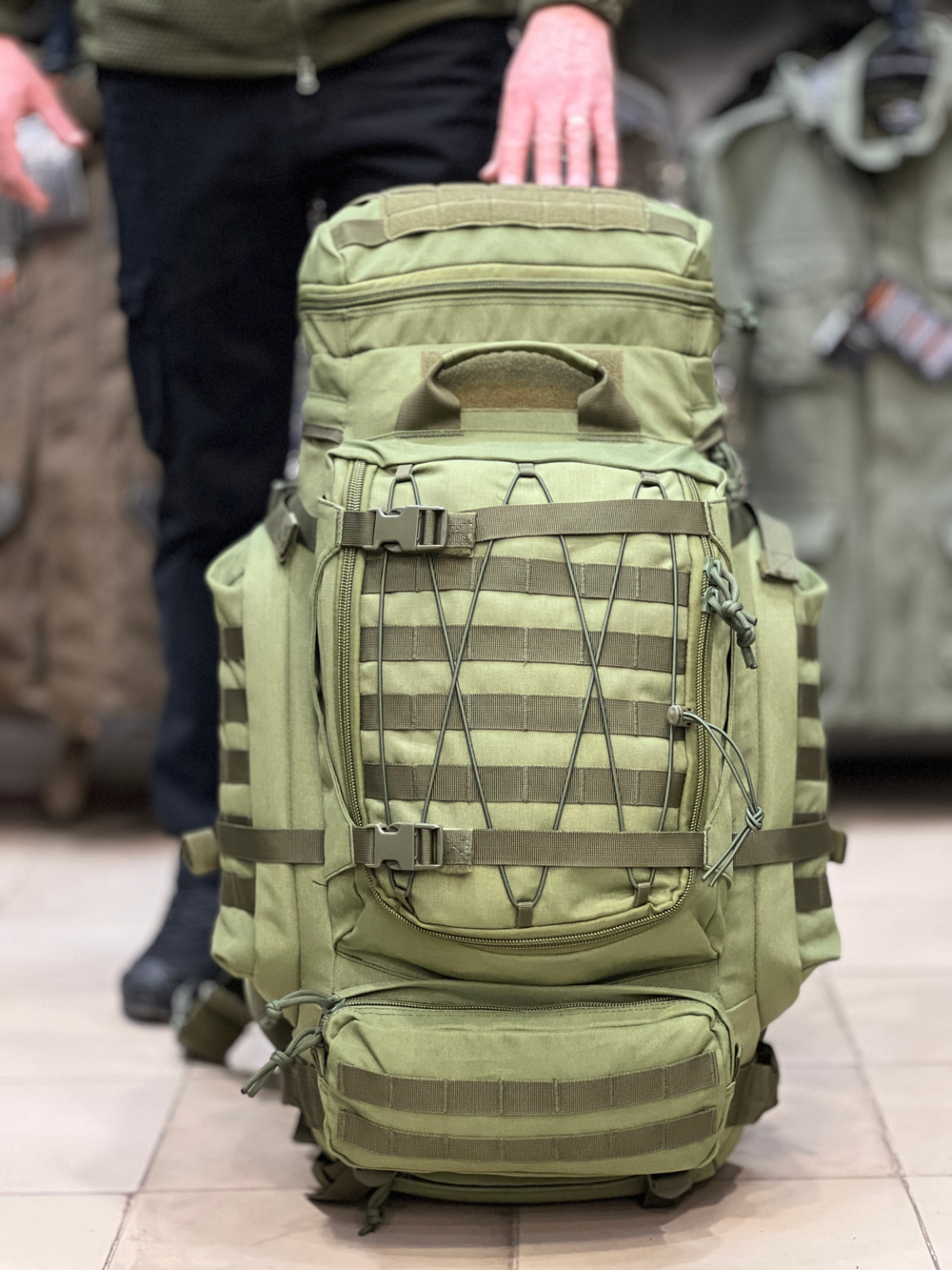 Рюкзак рейдовый 7.62, 100 л, Олива