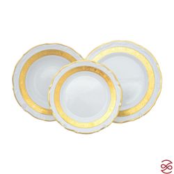 Набор тарелок Repast Матовая полоса Мария-тереза 18 пр (25+23+19 см)