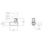 Держатель лейки настенный латунь 372602OC золото