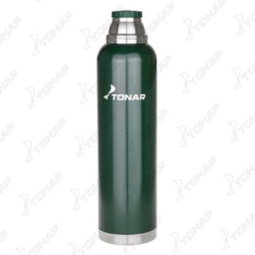 Термос (HS.TM-059-G) 1600ML с ситечком зеленый (2 крышки-кружки) TONAR