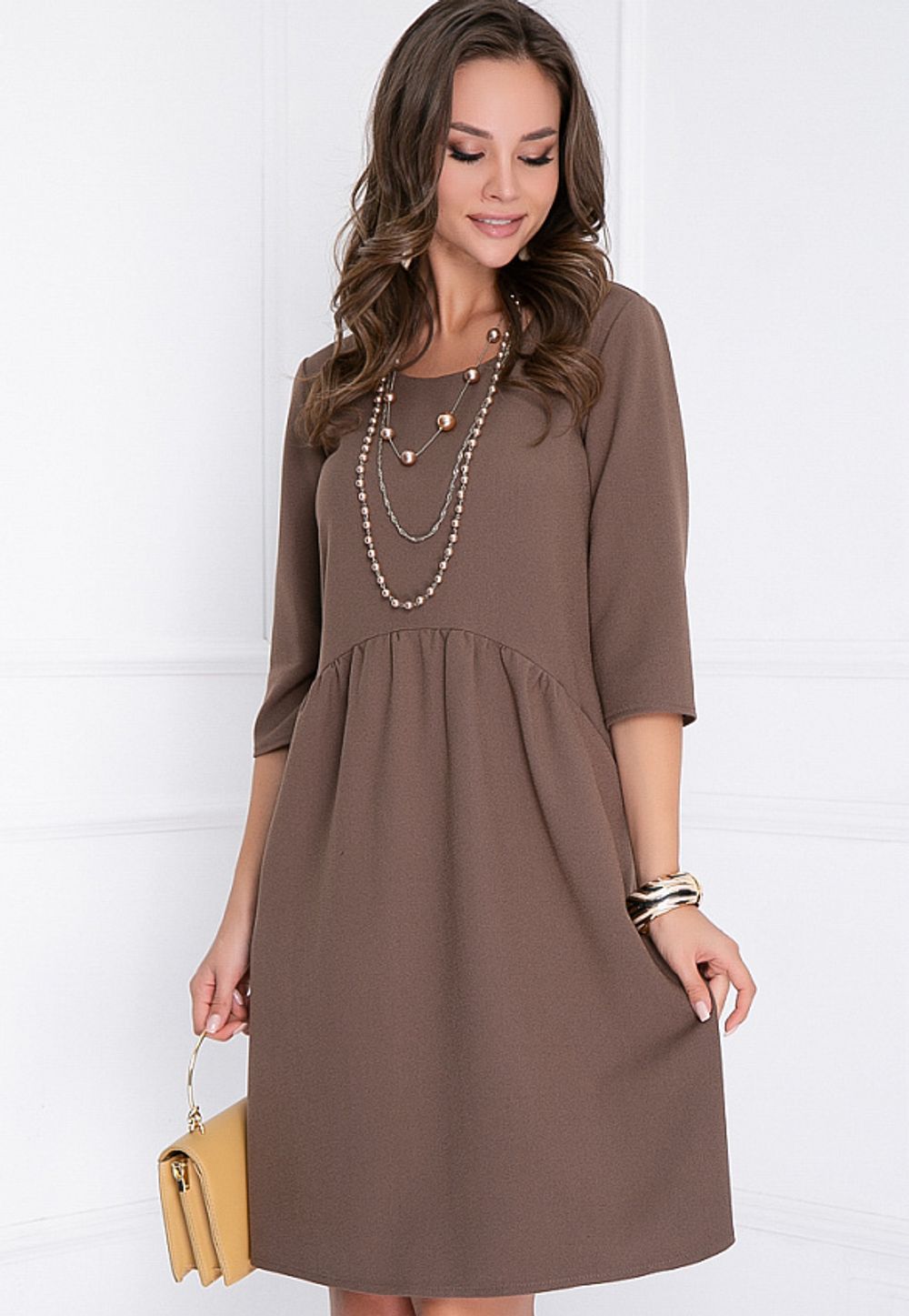 ПЛАТЬЕ АРНЕСТА (КАПУЧИНО) Bellovera (Акция)