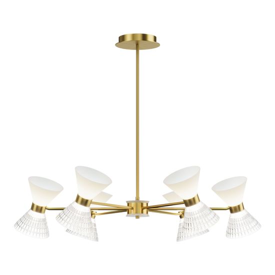 SL2004.303.12 Светильник подвесной ST-Luce латунь/прозрачный, белый, латунь G9 LED 12*5W SPIRIT